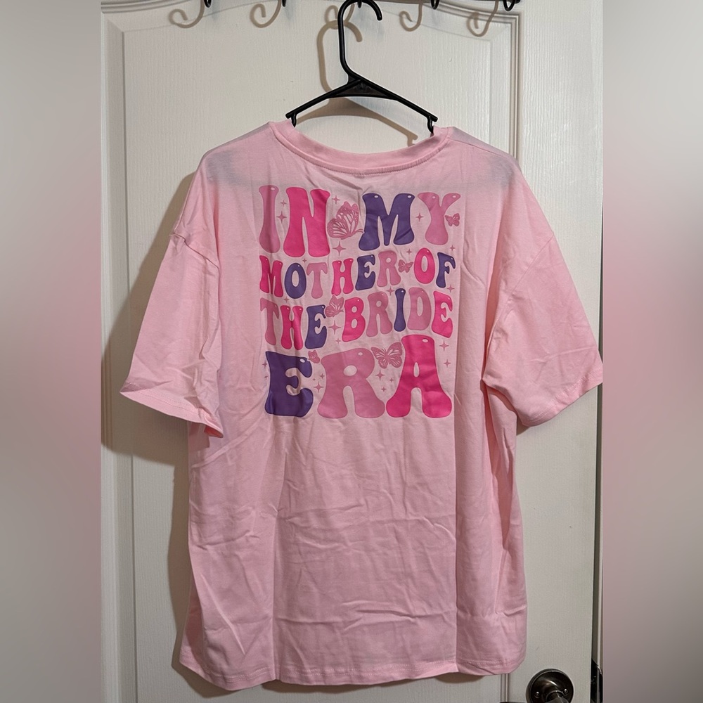 Casual Pink and Purple Graphic T-Shirt